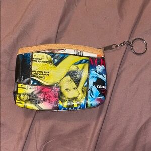 Colorful Magazine Print Women's Pouch